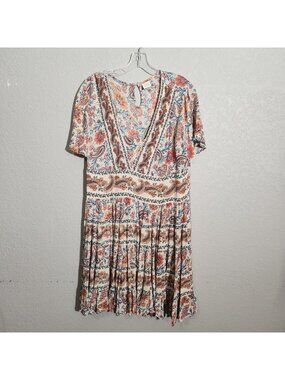 Bila Boho Midi Dress M Multicolor Paisley Floral Cottagecore
